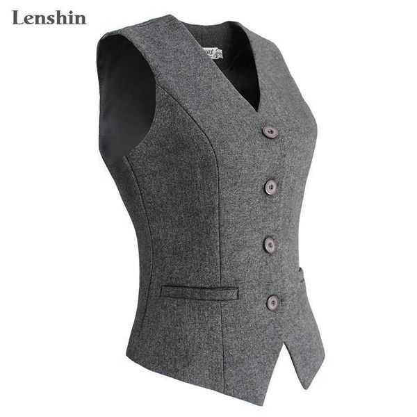 lenshin women elegant ol waistcoat vest gilet v-neck business career ladies office formal work wear outerwear 210819, Black;white
lenshin women elegant ol waistcoat vest gilet v-neck business career ladies office formal work wear outerwear 210819, Black;white
