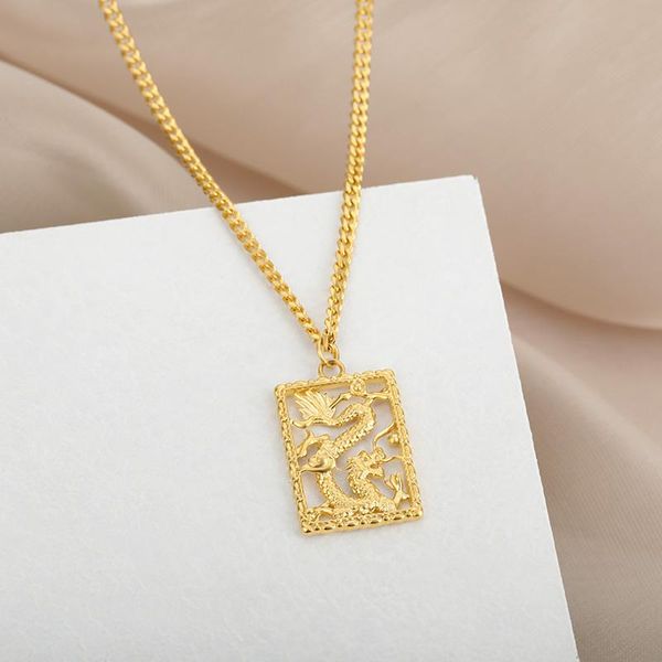 chinese dragon pendant necklaces for women vintage choker sweet necklace auspicious charms collar jewelry gifts, Silver
chinese dragon pendant necklaces for women vintage choker sweet necklace auspicious charms collar jewelry gifts, Silver