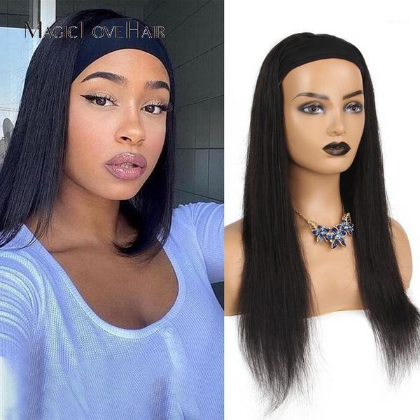 straight headband wig human hair glueless 26 inch brazilian remy wigs natural color for women1, Black;brown
straight headband wig human hair glueless 26 inch brazilian remy wigs natural color for women1, Black;brown