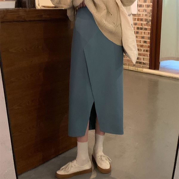 4 colors autumn high waist straight skirts womens solid color front split high waist a line long skirts womens (x1706) 210423, Black
4 colors autumn high waist straight skirts womens solid color front split high waist a line long skirts womens (x1706) 210423, Black