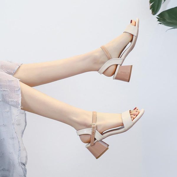 sandals 2021 high female pump fashion buckle strap soft synthetic leather thick heel solid party women pumps shoes, Black
sandals 2021 high female pump fashion buckle strap soft synthetic leather thick heel solid party women pumps shoes, Black