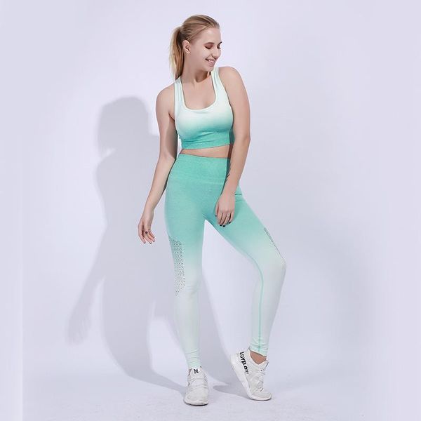 gradient color yoga clothing suit high elasticity sports fitness women women's sportswear set workout outfit
gradient color yoga clothing suit high elasticity sports fitness women women's sportswear set workout outfit