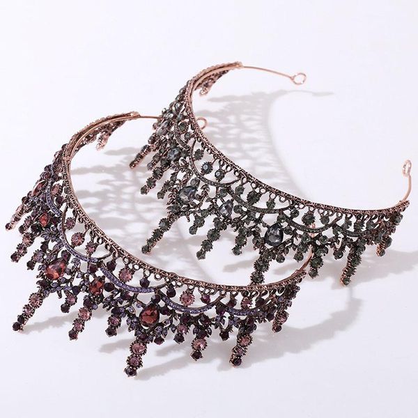 hair clips & barrettes retro baroque style black/purple color crystal tiaras and crowns headbands for women girls bridal wedding jewelry, Golden;silver
hair clips & barrettes retro baroque style black/purple color crystal tiaras and crowns headbands for women girls bridal wedding jewelry, Golden;silver