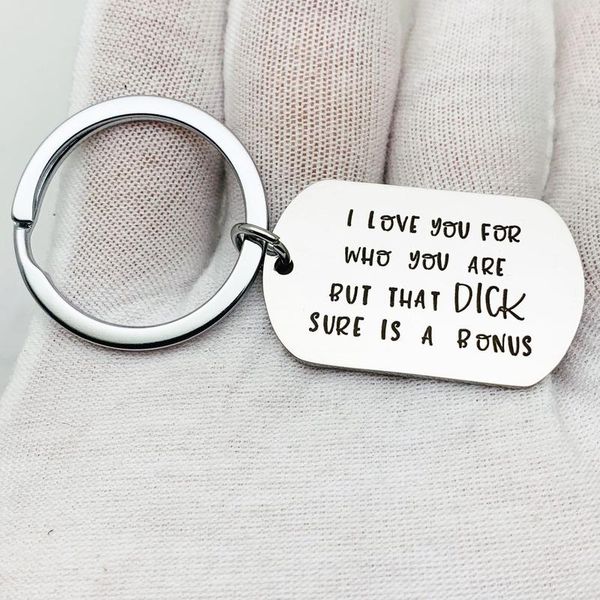 keychains oeinin arrtracive keychain men i love you for who are women simple letter color key chain alloy stainless brelok, Silver
keychains oeinin arrtracive keychain men i love you for who are women simple letter color key chain alloy stainless brelok, Silver