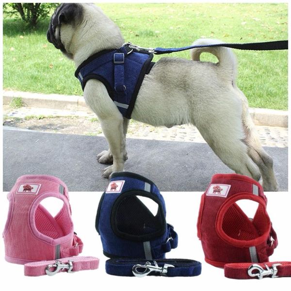 dog collars & leashes soft breathable mesh small pet harness leash set pug puppy chihuahua reflective vest chest walking strap
dog collars & leashes soft breathable mesh small pet harness leash set pug puppy chihuahua reflective vest chest walking strap