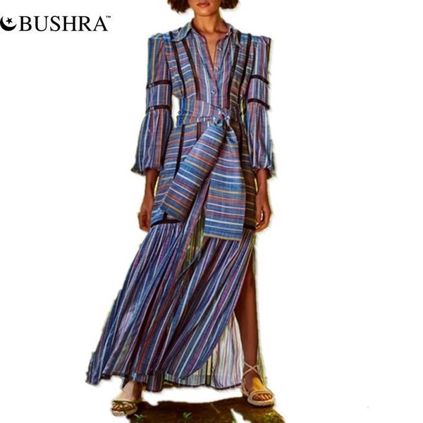 casual dresses bushra striped lace up side split long dress female lapel sleeve high waist maxi blue for women 2021, Black;gray
casual dresses bushra striped lace up side split long dress female lapel sleeve high waist maxi blue for women 2021, Black;gray
