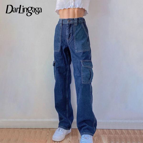 women's jeans darlingaga streetwear loose pockets cargo pants women high waisted patchwork jeans y2k casual long trousers denim s, Blue
women's jeans darlingaga streetwear loose pockets cargo pants women high waisted patchwork jeans y2k casual long trousers denim s, Blue