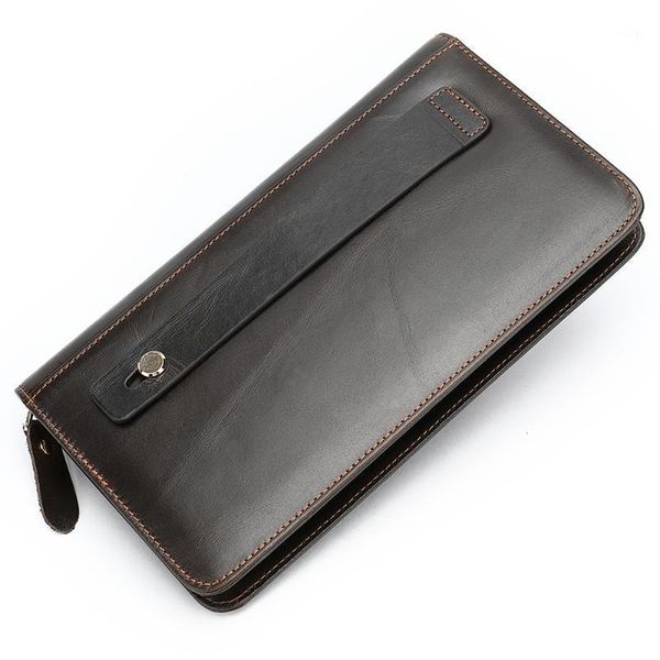 wallets genuine leather man clutch bag money retro men card holder wallet business zipper coin purse mobile phone1, Red;black
wallets genuine leather man clutch bag money retro men card holder wallet business zipper coin purse mobile phone1, Red;black