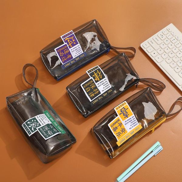 double transparent pencil case kawaii large capacity waterproof pen supplies bag school box pencils pouch stationery bags
double transparent pencil case kawaii large capacity waterproof pen supplies bag school box pencils pouch stationery bags