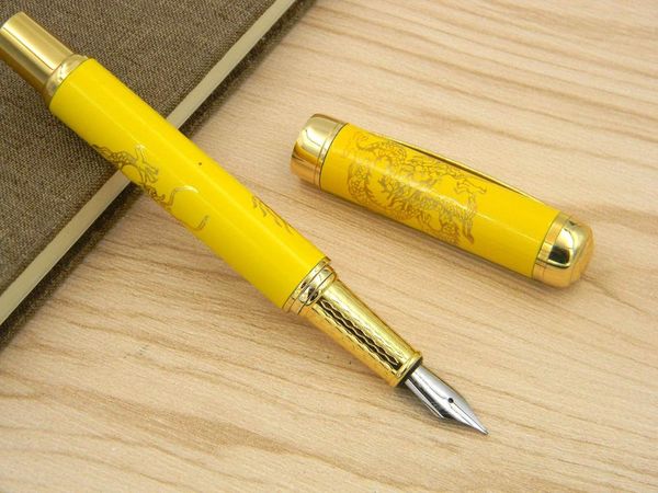 chinese porcelain with metal golden dragon mediun nib fountain pen pens
chinese porcelain with metal golden dragon mediun nib fountain pen pens