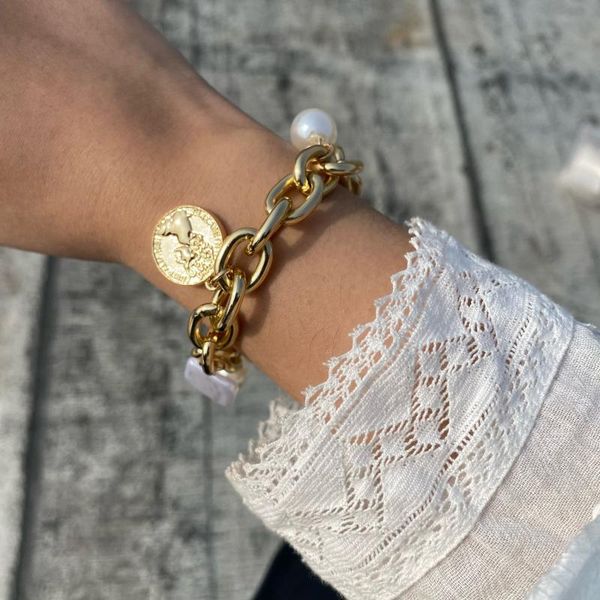 bangle punk exaggerated thick chain imitation pearl bracelet women retro single layer tassel girls hip hop jewelry, Black
bangle punk exaggerated thick chain imitation pearl bracelet women retro single layer tassel girls hip hop jewelry, Black