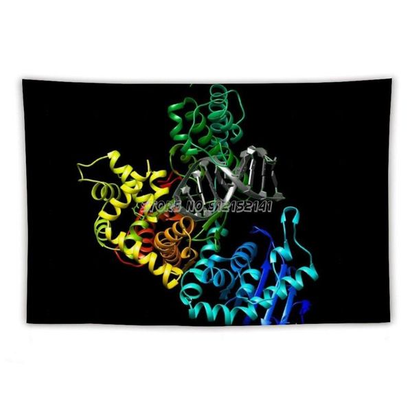 tapestries dna polymerase with black background tapestry wall hanging printed living room decor yoga mat rug home
tapestries dna polymerase with black background tapestry wall hanging printed living room decor yoga mat rug home