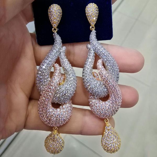 dangle & chandelier noble paved cubic zirconia water drop chic big pendant earrings for women accessories wedding jewelry brinco, Silver
dangle & chandelier noble paved cubic zirconia water drop chic big pendant earrings for women accessories wedding jewelry brinco, Silver