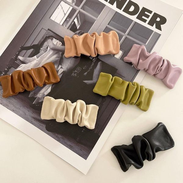 hair clips & barrettes folded leather women hairclips girl's korea style fashion hairpins snap clip lady's side accessories, Golden;silver
hair clips & barrettes folded leather women hairclips girl's korea style fashion hairpins snap clip lady's side accessories, Golden;silver