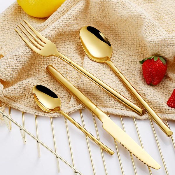 dinnerware sets spklifey gold cutlery fork stainless steel set 4 pecs golden spoon kitchen tablewar
dinnerware sets spklifey gold cutlery fork stainless steel set 4 pecs golden spoon kitchen tablewar