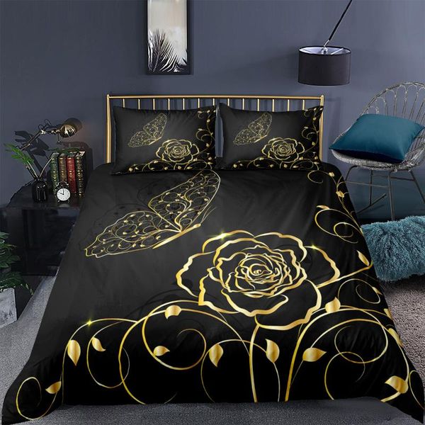 oentyo 3d print flower bedding gold rose duvet cover with zipper set black bed floral bedclothes 2/3pcs pillowcase sets
oentyo 3d print flower bedding gold rose duvet cover with zipper set black bed floral bedclothes 2/3pcs pillowcase sets