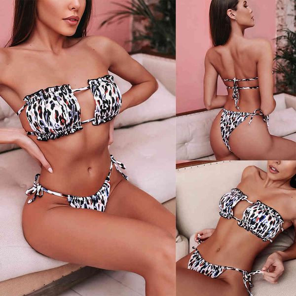 bikini 2021 women's bathing suits swimuit leopard print thong monokini bandeau bikinis string push up swimsuit for women 210319, White;black
bikini 2021 women's bathing suits swimuit leopard print thong monokini bandeau bikinis string push up swimsuit for women 210319, White;black
