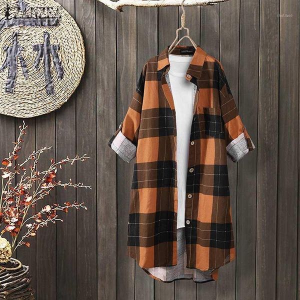 women's blouses & shirts retro blouse women female turn down collar casual plaid blusa femininas plus size 5xl spring long sleeve wome, White
women's blouses & shirts retro blouse women female turn down collar casual plaid blusa femininas plus size 5xl spring long sleeve wome, White