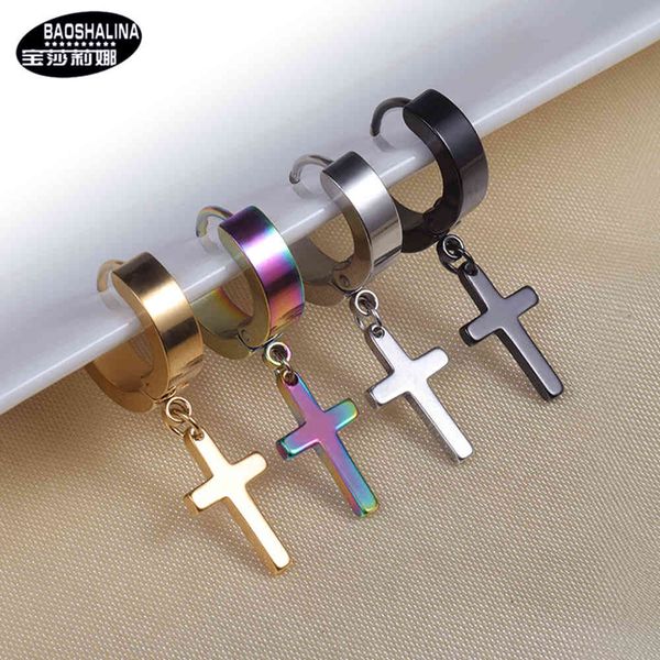 studs earrings posalina is not allergic to cross korean fashion titanium steel punk stainless, Golden;silver
studs earrings posalina is not allergic to cross korean fashion titanium steel punk stainless, Golden;silver
