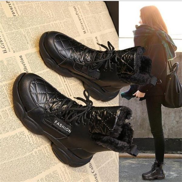 boots snow women's 2021 plush and thickened winter leather warm waterproof shoes cotton anti slip bo, Black
boots snow women's 2021 plush and thickened winter leather warm waterproof shoes cotton anti slip bo, Black
