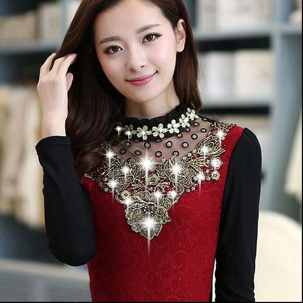 office lace embroidery amp womens shirts feminine long sleeve autumn winter plus size 5xl, White
office lace embroidery amp womens shirts feminine long sleeve autumn winter plus size 5xl, White