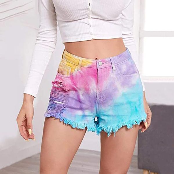 women's shorts #57 fashion women pocket tie-dye jeans denim female hole bottom casual pantalones cortos de mujer, White;black
women's shorts #57 fashion women pocket tie-dye jeans denim female hole bottom casual pantalones cortos de mujer, White;black