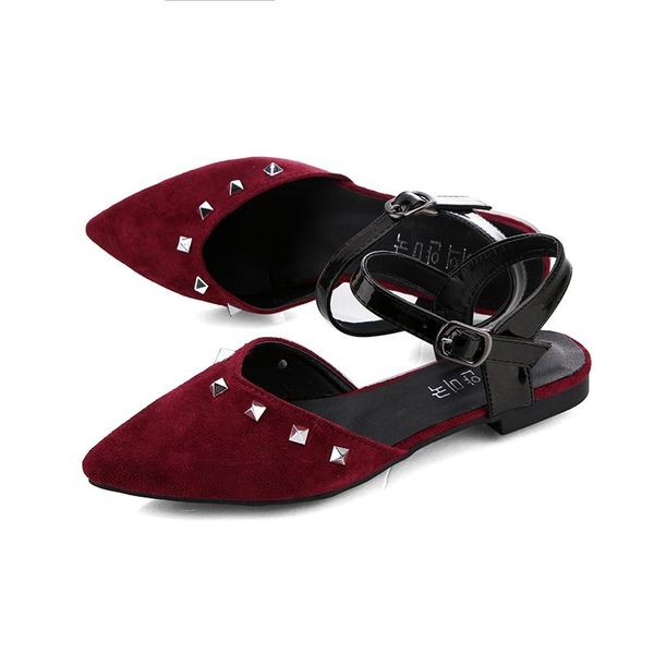big size woman sandals 2021 summer shoes women flats sandalias mujer pointed toe sandal rivets ladies zapatos 72c09, Black
big size woman sandals 2021 summer shoes women flats sandalias mujer pointed toe sandal rivets ladies zapatos 72c09, Black