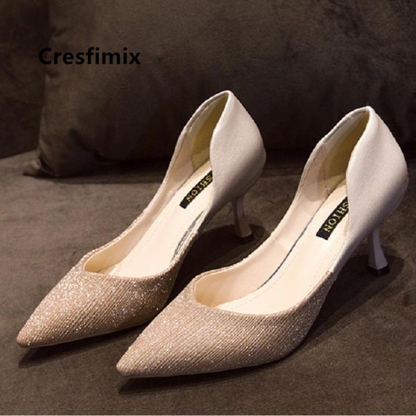 dress shoes cresfimix women classic pointed toe golden wedding heel ladies party night club heels c5553, Black
dress shoes cresfimix women classic pointed toe golden wedding heel ladies party night club heels c5553, Black