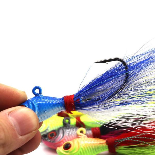 fish jig head hook with feather 25g fishing lure jigs deer hair hooks bind fur 1 piece sale
fish jig head hook with feather 25g fishing lure jigs deer hair hooks bind fur 1 piece sale