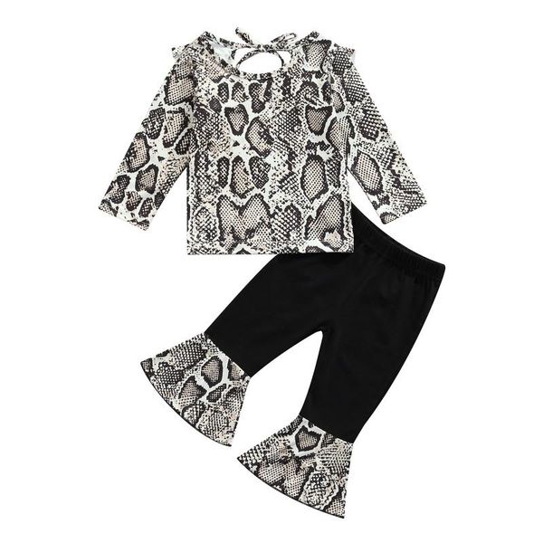 clothing sets 2021 0-5y kids girls snake clothes set printing long sleeve round neck hollow back t-shirt+patch flare pants autumn 2pcs, White
clothing sets 2021 0-5y kids girls snake clothes set printing long sleeve round neck hollow back t-shirt+patch flare pants autumn 2pcs, White