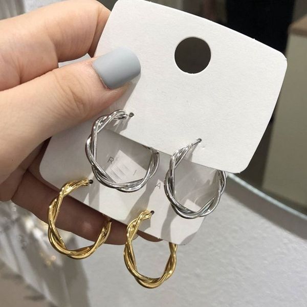twisted s925 simple silver needle twist round earrings net red cold wind femininity korean personality, Golden;silver
twisted s925 simple silver needle twist round earrings net red cold wind femininity korean personality, Golden;silver