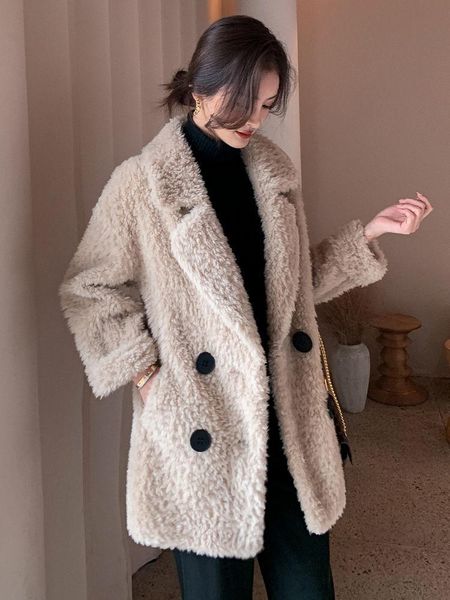 women's down & parkas 2021 winter women jacket thickened imitation lamb velvet coat mid-length loose fur all-in-one granular, Black
women's down & parkas 2021 winter women jacket thickened imitation lamb velvet coat mid-length loose fur all-in-one granular, Black