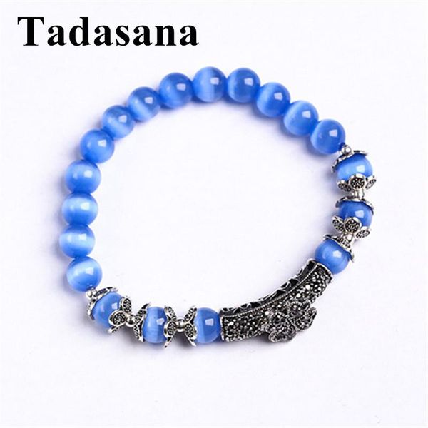 charm bracelets blue natural opal beads for women stone bracelet retro stainless steel jewelry girls fashion 2021, Golden;silver
charm bracelets blue natural opal beads for women stone bracelet retro stainless steel jewelry girls fashion 2021, Golden;silver