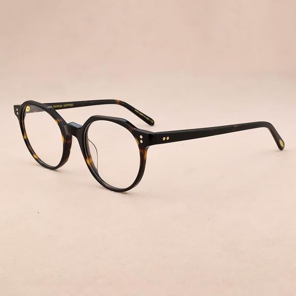 fashion sunglasses frames brand transparent optical glasses frame women 2021 spectacle men eyeglasses prescription nerd ov5374, Black