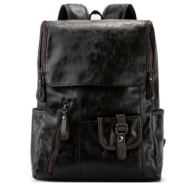 backpack men's pu leather large lapbackpacks casual school bag for teenagers brown black
backpack men's pu leather large lapbackpacks casual school bag for teenagers brown black