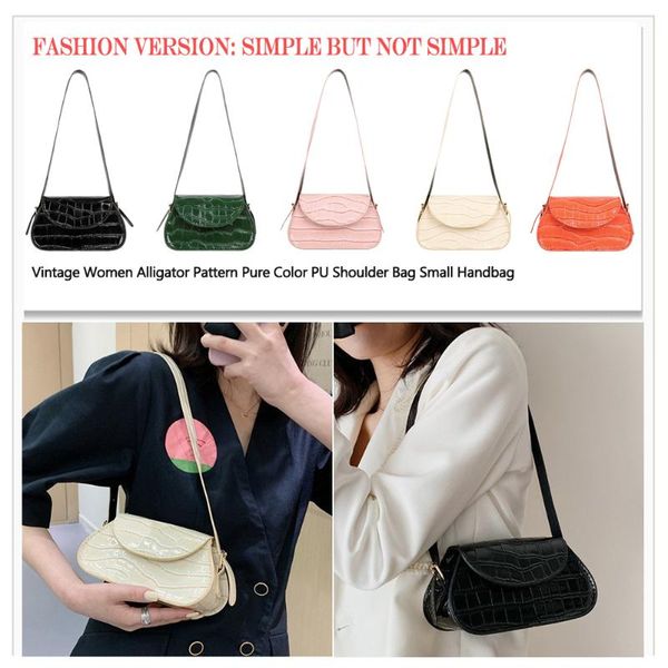 evening bags women shoulder pu leather underarm bag tote ladies solid alligator pattern designed baguette handbags patent
evening bags women shoulder pu leather underarm bag tote ladies solid alligator pattern designed baguette handbags patent