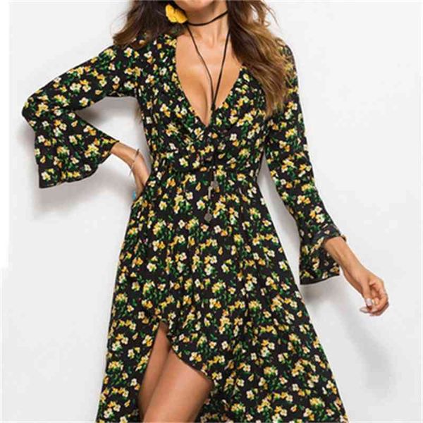 women's long skirt printed long sleeve women's elastic waist ruffle v-neck dress summer, Black;gray
women's long skirt printed long sleeve women's elastic waist ruffle v-neck dress summer, Black;gray