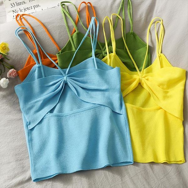 fold bow hollow women tanks crop summer knitted spaghetti strap tanke off shoulder sleeveless camis for ins, White
fold bow hollow women tanks crop summer knitted spaghetti strap tanke off shoulder sleeveless camis for ins, White