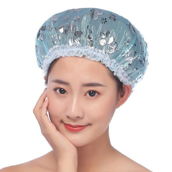 shower caps double layer stamping cap waterproof elastic band bath resuable hair hat makeup wholesale
shower caps double layer stamping cap waterproof elastic band bath resuable hair hat makeup wholesale