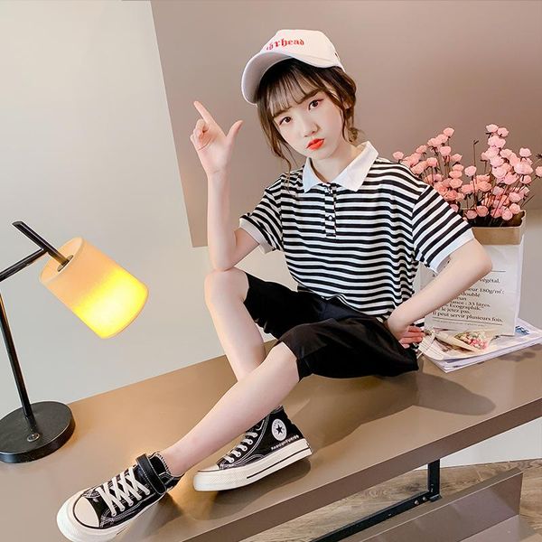 summer baby kids girls clothes children set outfits fashion stripe t-shirt and black pants 2 pcs clothing suits sets, White
summer baby kids girls clothes children set outfits fashion stripe t-shirt and black pants 2 pcs clothing suits sets, White