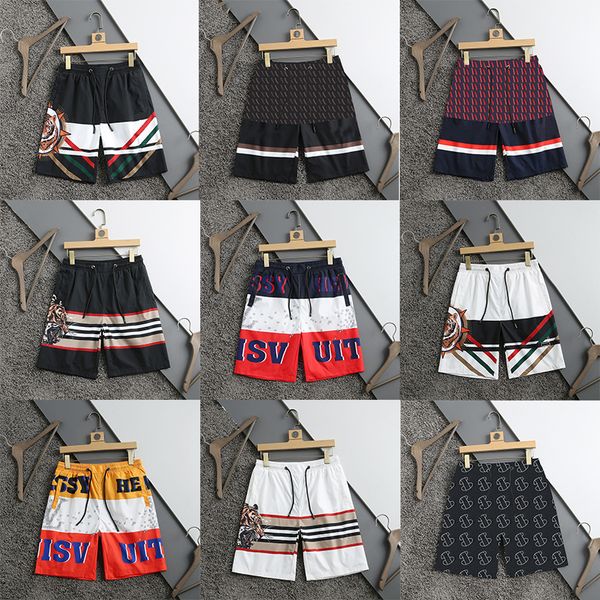 

Plus Size Flat Top Short for Men Swimwear Summer Short Trousers Brand Loose Leg Shorts Designer Print Man Pants Trouser, As pic