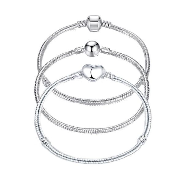 link, chain 17-21cm silver color love snake bracelet fit original design beads charm diy bead bangles jewelry making fashion gift, Black
link, chain 17-21cm silver color love snake bracelet fit original design beads charm diy bead bangles jewelry making fashion gift, Black
