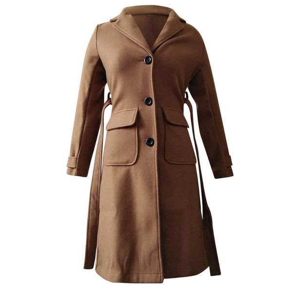 women's wool & blends cashmere woolen women coat winter plus size vintage warm solid lapel long manteau femme abrigos mujer plaszcze da, Black
women's wool & blends cashmere woolen women coat winter plus size vintage warm solid lapel long manteau femme abrigos mujer plaszcze da, Black