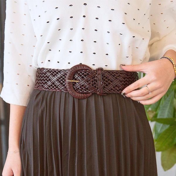 belts fashion cowhide braided belt with skirt leather ladies wild widened dress girdle wide 5.8cm, Black;brown
belts fashion cowhide braided belt with skirt leather ladies wild widened dress girdle wide 5.8cm, Black;brown