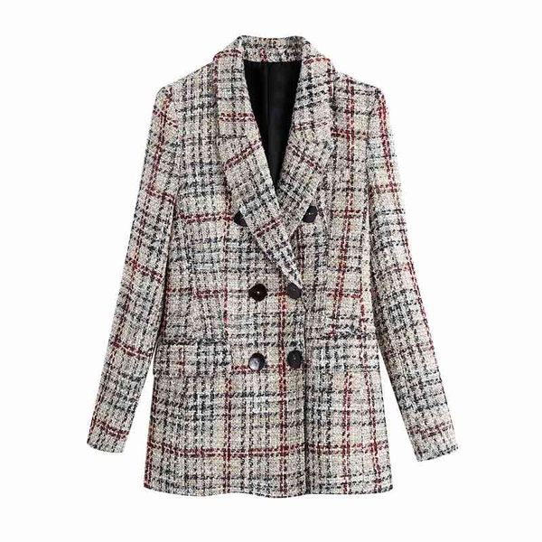 women's jackets autumn winter women fashion plaid za long outwear stylish ladies double breasted thick girls sleeve coat chic nca3, Black;brown
women's jackets autumn winter women fashion plaid za long outwear stylish ladies double breasted thick girls sleeve coat chic nca3, Black;brown