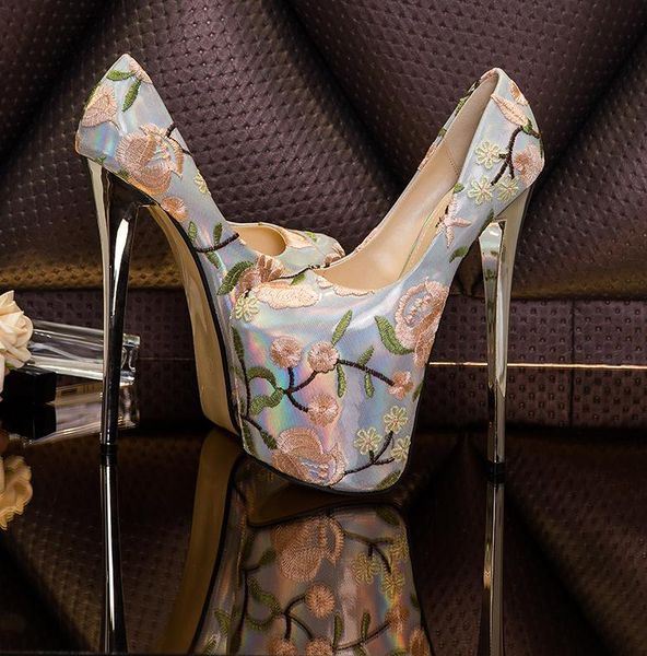 classics embroider flowers shallow wedding shoes women pumps solid round toe fashion high heels 19cm ladies show thin dress, Black
classics embroider flowers shallow wedding shoes women pumps solid round toe fashion high heels 19cm ladies show thin dress, Black