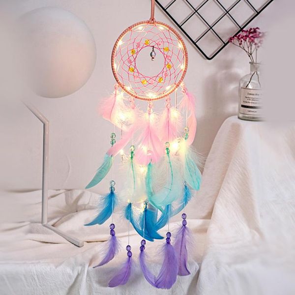 decorative objects & figurines dream catcher feather wall decor for bedroom hanging decoration led dreamcatcher home ornaments fantasy gift
decorative objects & figurines dream catcher feather wall decor for bedroom hanging decoration led dreamcatcher home ornaments fantasy gift