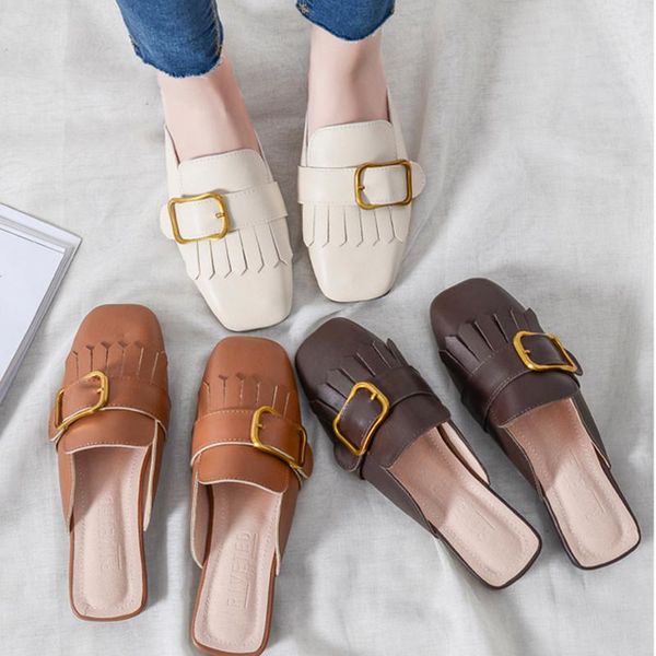 tassel metal buckle slippers women sandals flip flops ladies shoes square toe low heels lazy slides plus size 34-44 fringe mules, Black
tassel metal buckle slippers women sandals flip flops ladies shoes square toe low heels lazy slides plus size 34-44 fringe mules, Black