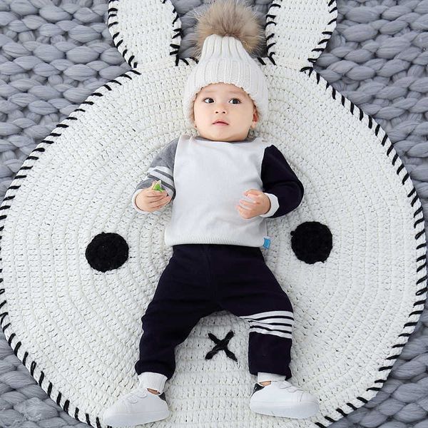 children's sweater clothes set baby winter boy outfits knitted blouse and pants toddler cotton knitting 210615, Blue
children's sweater clothes set baby winter boy outfits knitted blouse and pants toddler cotton knitting 210615, Blue