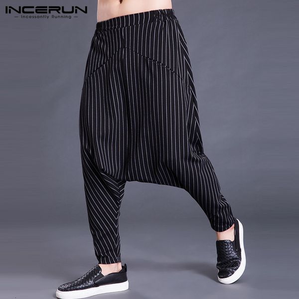 Men's Pants Incerun Autumn Mens Harem Elastic Waist Stripe Pockets Casual Loose Drop Crotch Trousers Men Streetwear Hip-hop OEWA, Black
Men's Pants Incerun Autumn Mens Harem Elastic Waist Stripe Pockets Casual Loose Drop Crotch Trousers Men Streetwear Hip-hop OEWA, Black